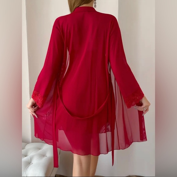 2PC Red Lingerie Set - Picture 2 of 4